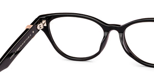 Black Cat Eye Full Rim Women Eyeglasses by John Jacobs-236873