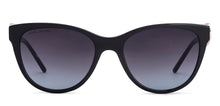 Load image into Gallery viewer, Black Cat Eye Full Rim Women Sunglasses by John Jacobs-225418