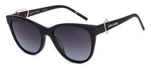 Black Cat Eye Full Rim Women Sunglasses by John Jacobs-225418