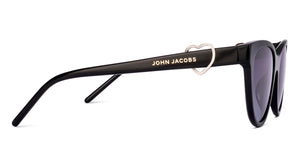 Black Cat Eye Full Rim Women Sunglasses by John Jacobs-225418
