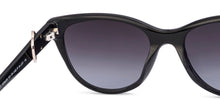 Load image into Gallery viewer, Black Cat Eye Full Rim Women Sunglasses by John Jacobs-225418