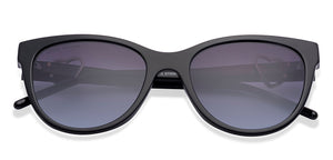 Black Cat Eye Full Rim Women Sunglasses by John Jacobs-225418