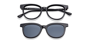 Black Cat Eye Full Rim Unisex Eyeglasses by Lenskart Air-225442