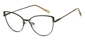 Gunmetal Black Cat Eye Full Rim Women Eyeglasses by Vincent Chase Online-207361