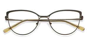 Gunmetal Black Cat Eye Full Rim Women Eyeglasses by Vincent Chase Online-207361