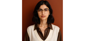 Black Clubmaster Full Rim Unisex Eyeglasses by Lenskart-232709