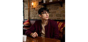 Black Clubmaster Full Rim Unisex Eyeglasses by Lenskart-232709
