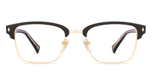Black Clubmaster Full Rim Unisex Eyeglasses by Lenskart-232709