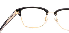 Load image into Gallery viewer, Black Clubmaster Full Rim Unisex Eyeglasses by Lenskart-232709