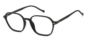 Black Geometric Full Rim Unisex Eyeglasses by Lenskart Air-216579