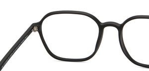 Black Geometric Full Rim Unisex Eyeglasses by Lenskart Air-216579