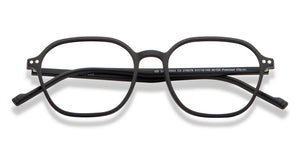 Black Geometric Full Rim Unisex Eyeglasses by Lenskart Air-216579