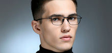 Load image into Gallery viewer, Black Geometric Full Rim Unisex Eyeglasses by Lenskart STUDIO-219831