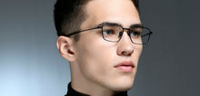 Load image into Gallery viewer, Black Geometric Full Rim Unisex Eyeglasses by Lenskart STUDIO-219831