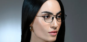 Black Geometric Full Rim Unisex Eyeglasses by Lenskart STUDIO-219831