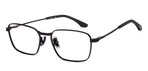 Black Geometric Full Rim Unisex Eyeglasses by Lenskart STUDIO-219831