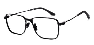 Black Geometric Full Rim Men Eyeglasses by Lenskart STUDIO-218832