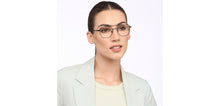 Load image into Gallery viewer, Black Geometric Full Rim Unisex Eyeglasses by Vincent Chase Online-207371