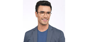 Black Geometric Full Rim Unisex Eyeglasses by Vincent Chase Online-207371