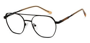 Black Geometric Full Rim Unisex Eyeglasses by Vincent Chase Online-207371