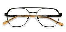 Load image into Gallery viewer, Black Geometric Full Rim Unisex Eyeglasses by Vincent Chase Online-207371