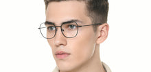 Load image into Gallery viewer, Black Geometric Full Rim Unisex Eyeglasses by Vincent Chase-219555