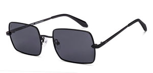 Black Rectangle Full Rim Unisex Sunglasses by Vincent Chase Polarized-221888