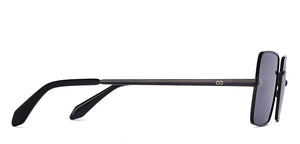 Black Rectangle Full Rim Unisex Sunglasses by Vincent Chase Polarized-221888