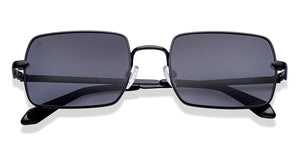 Black Rectangle Full Rim Unisex Sunglasses by Vincent Chase Polarized-221888