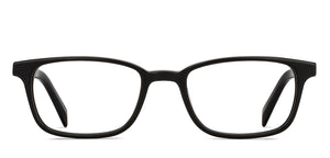 Black Rectangle Full Rim Unisex Eyeglasses by John Jacobs-213681