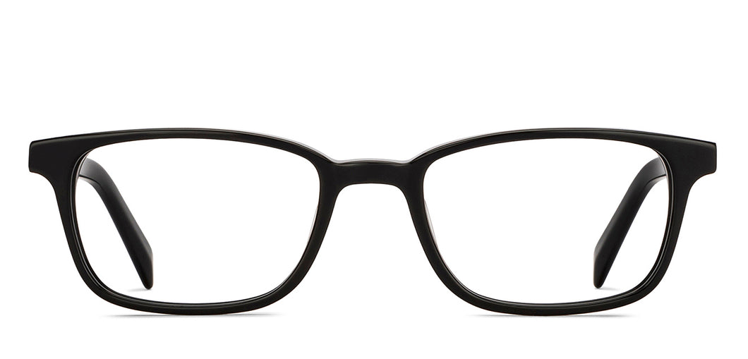 Black Rectangle Full Rim Unisex Eyeglasses by John Jacobs-213681