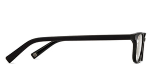 Black Rectangle Full Rim Unisex Eyeglasses by John Jacobs-213681