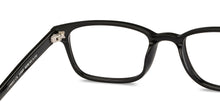 Load image into Gallery viewer, Black Rectangle Full Rim Unisex Eyeglasses by John Jacobs-213681
