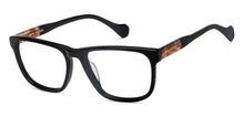 Load image into Gallery viewer, Black Rectangle Full Rim Unisex Eyeglasses by John Jacobs-216858