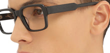 Load image into Gallery viewer, Black Rectangle Full Rim Unisex Eyeglasses by John Jacobs-216863