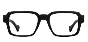 Black Rectangle Full Rim Unisex Eyeglasses by John Jacobs-216863
