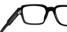 Load image into Gallery viewer, Black Rectangle Full Rim Unisex Eyeglasses by John Jacobs-216863