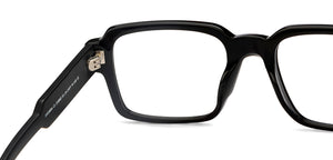 Black Rectangle Full Rim Unisex Eyeglasses by John Jacobs-216863