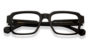 Black Rectangle Full Rim Unisex Eyeglasses by John Jacobs-216863
