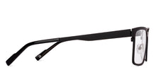 Load image into Gallery viewer, Black Rectangle Full Rim Unisex Eyeglasses by John Jacobs-222857