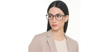 Load image into Gallery viewer, Black Rectangle Full Rim Unisex Eyeglasses by John Jacobs-222857