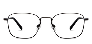Black Rectangle Full Rim Unisex Eyeglasses by John Jacobs-206522