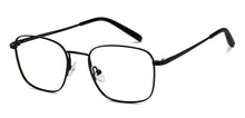 Load image into Gallery viewer, Black Rectangle Full Rim Unisex Eyeglasses by John Jacobs-206522