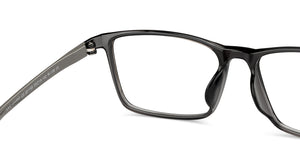 Grey Rectangle Full Rim Unisex Eyeglasses by Lenskart Air-201195