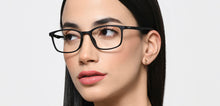 Load image into Gallery viewer, Black Rectangle Full Rim Unisex Eyeglasses by Lenskart Air-219041