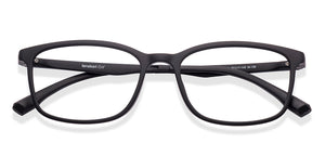 Black Rectangle Full Rim Unisex Eyeglasses by Lenskart Air-219041