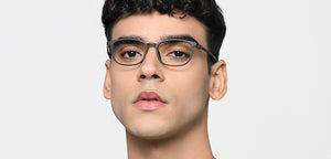 Black Rectangle Full Rim Unisex Eyeglasses by Lenskart Air-219045