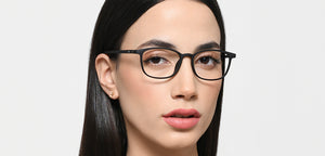 Black Rectangle Full Rim Unisex Eyeglasses by Lenskart Air-219045