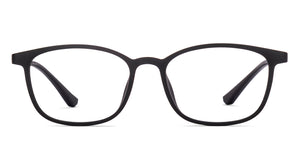 Black Rectangle Full Rim Unisex Eyeglasses by Lenskart Air-219045