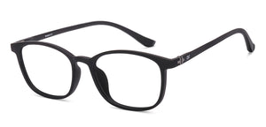 Black Rectangle Full Rim Unisex Eyeglasses by Lenskart Air-219045